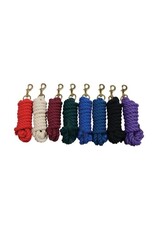 3/4 INCH COTTON LEAD ROPE WITH BOLT SNAP - WINE - 292640-43
