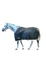 COUNTRY LEGEND 420D NYLON QUILTED STABLE SHEET - NAVY/TAN TRIMM - 317726-21/72