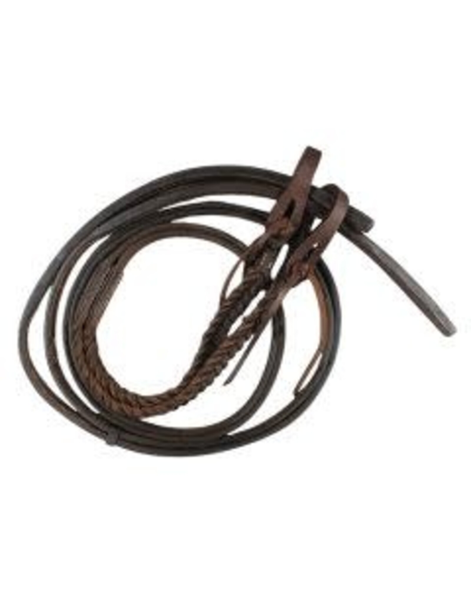 8' Working Cowboy Braided and Weighted End - Split Reins 5/8" - 62-113