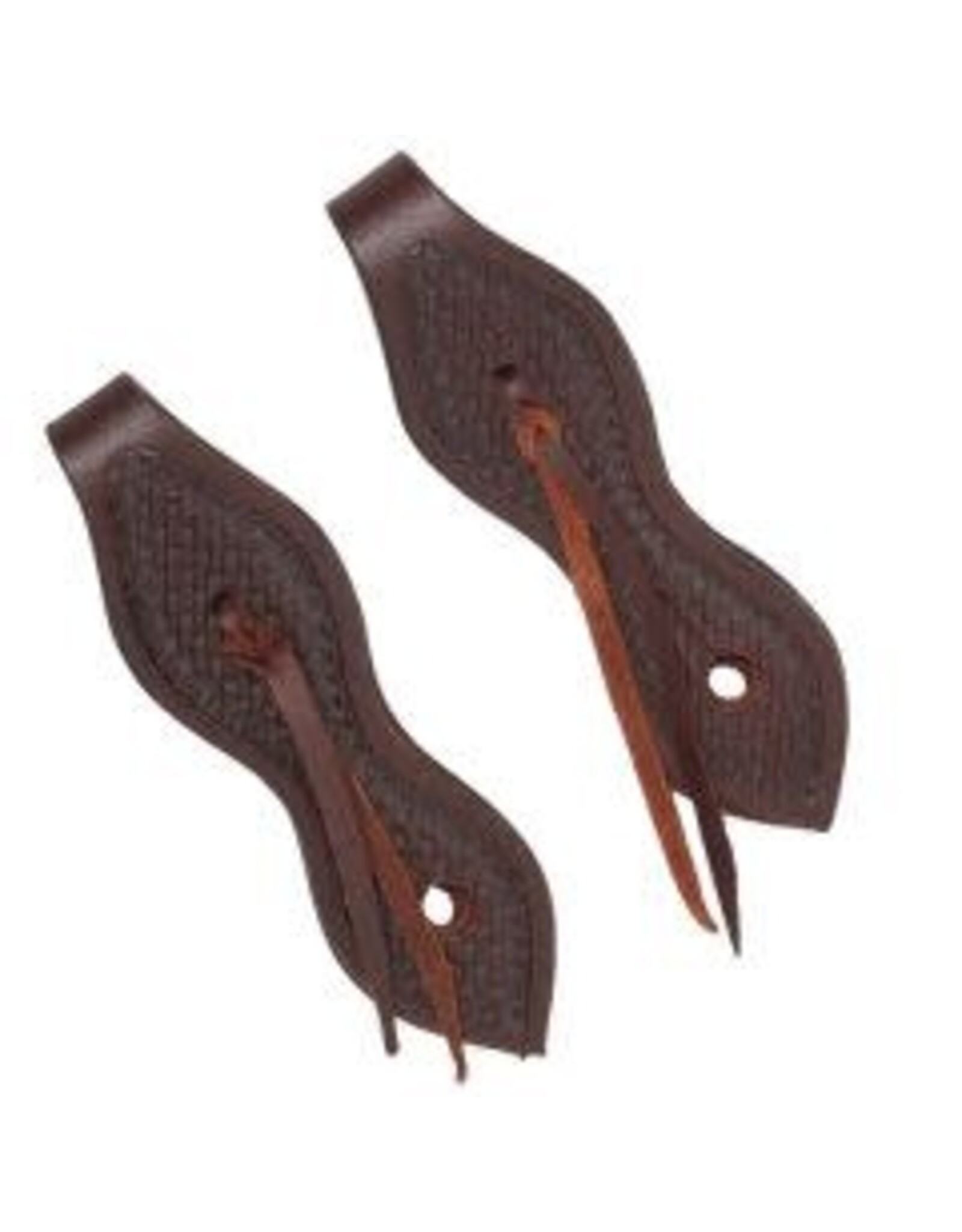 Basket Tooled Slobber Straps - 62-123