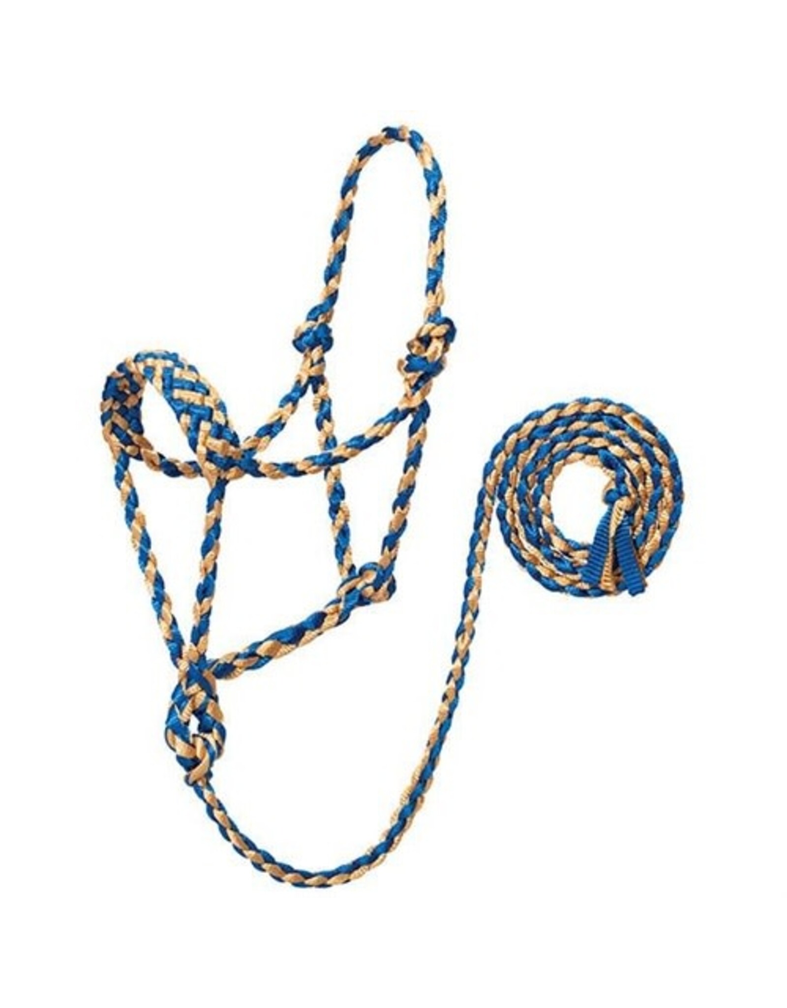 Weaver Braided Rope Halter with 10' Lead BL/TN - 35-7820-R1
