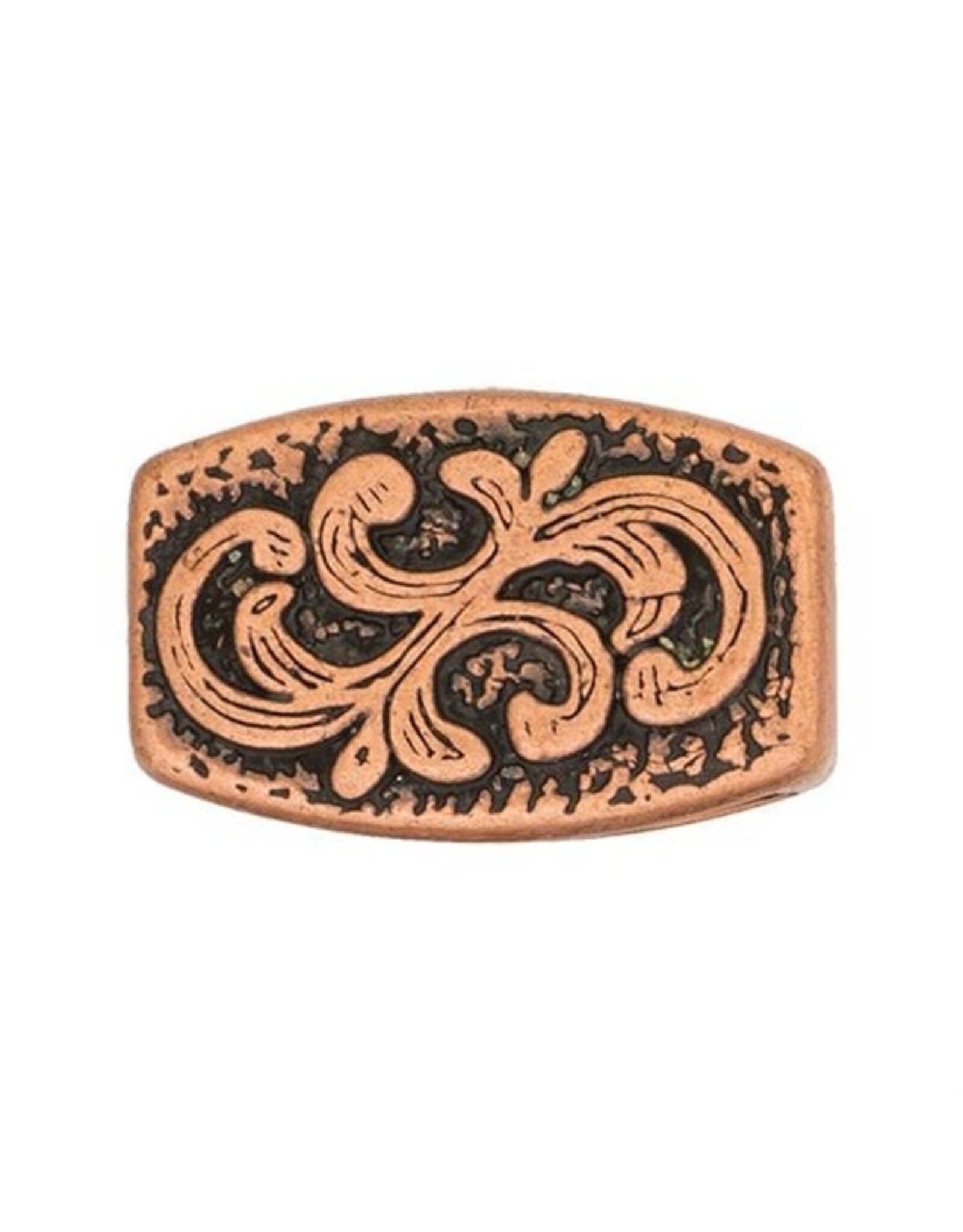 1589 Floral Loop - Antique Copper 3/4" - 01589-AC-3/4