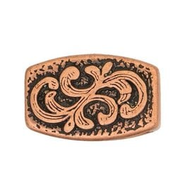 1589 Floral Loop - Antique Copper 3/4" - 01589-AC-3/4