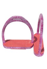 Pink Zebra Aluminium Stirrups 4.5" - 6103-4.5