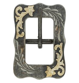 Contoured Center Bar Buckle Buffed Black Steel  3/4" - BLACK - 01872- 3/4