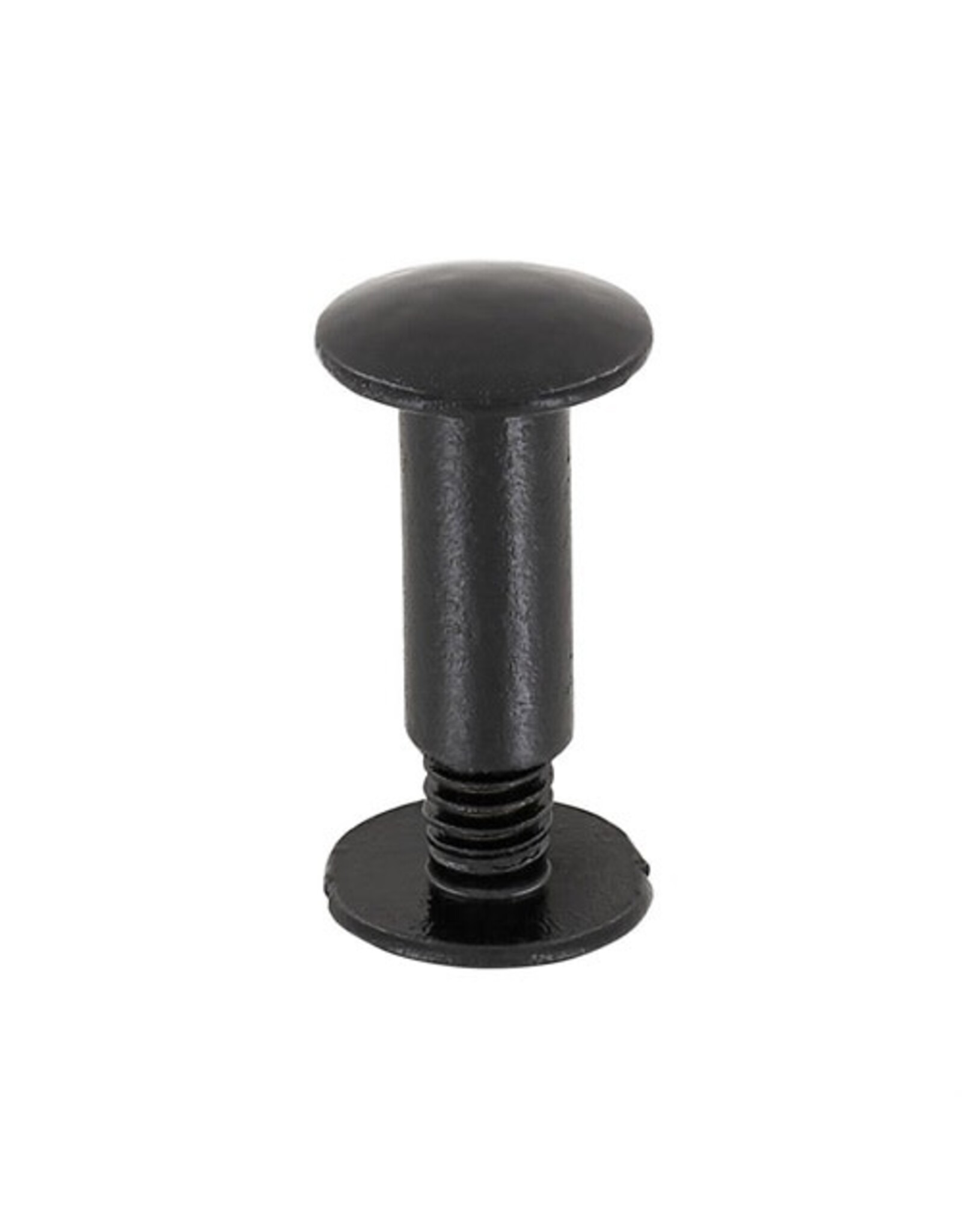 1/2" Glossy Black, Chicago Screw Solid Brass  - L-156-1-2BLK