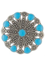 Royal Round Concho 1 1/2" Antique Nickel - 01855-AN-1 1/2