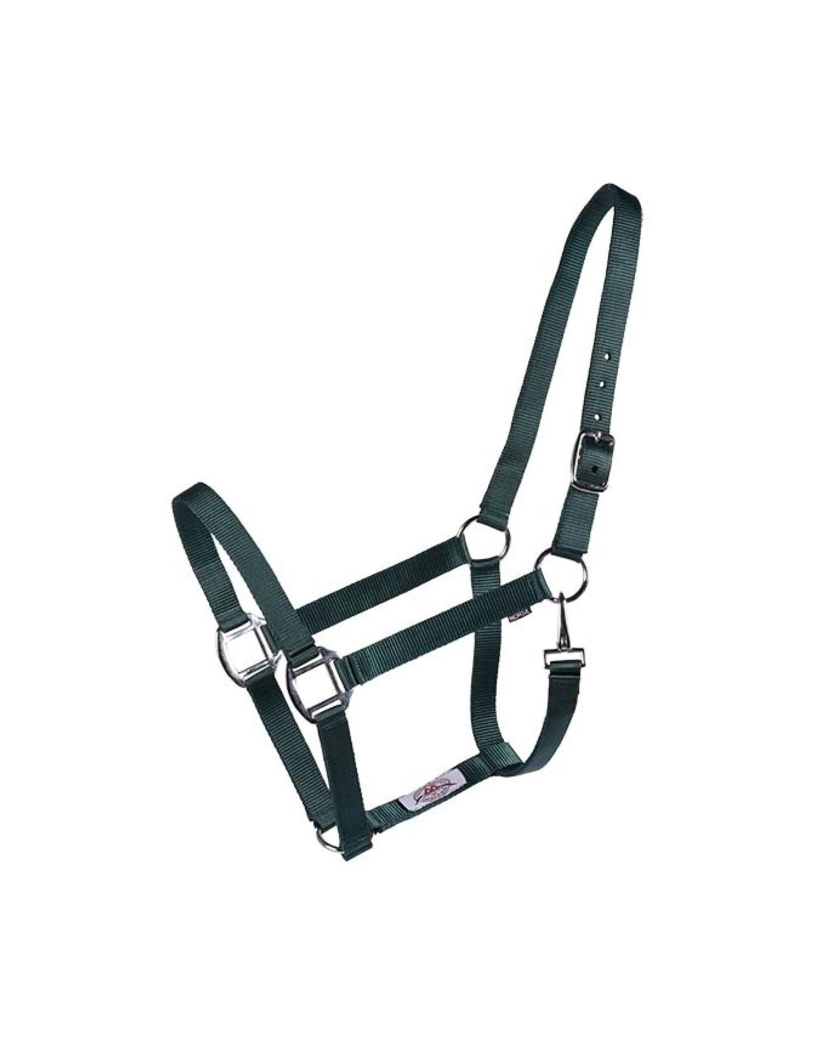 Country Legend Economy Nylon Flat Halter - Silver - Horse -292910-18