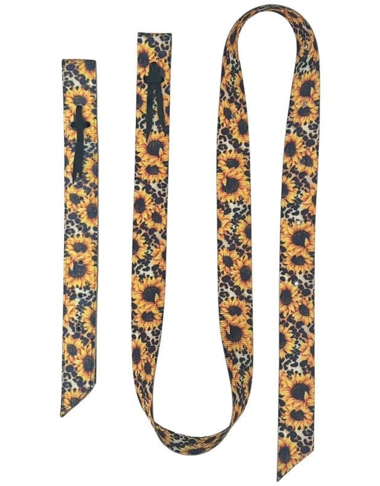 Nylon Sunflower and Cheetah Print Off Billet and Tie Strap Set - 9042-3
