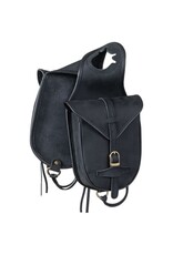 Black Soft Leather Horn Bag -24-311