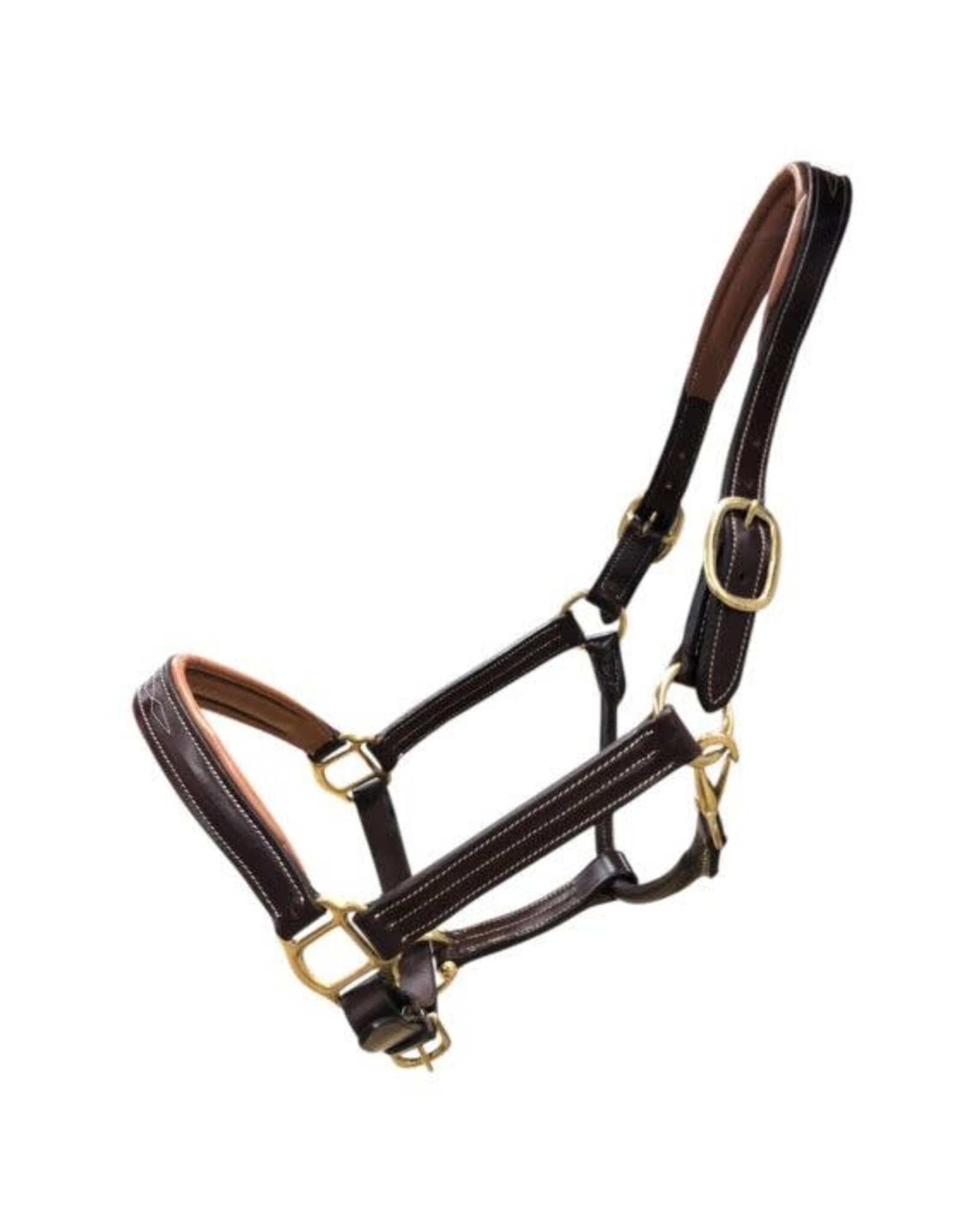 Leather Dual Tone Softy Halter - Full -  1050-F