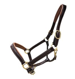 Leather Dual Tone Softy Halter - Full -  1050-F