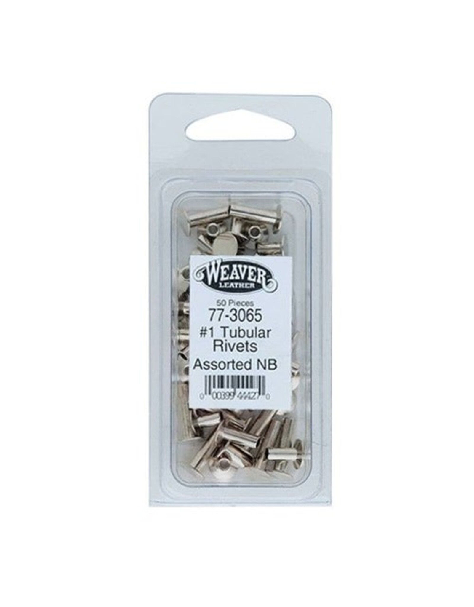 Assorted #1 Tubular Rivets Nickel Brass - 77-3065