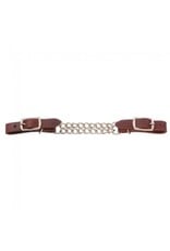 DR Leather Curb Chain with double chain - Medium Brown - 3255-MB