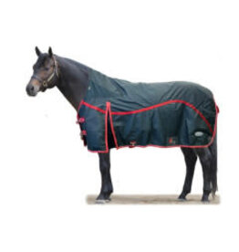 Blanket - Country Legend 600D High Neck Waterproof Lined Turnout Sheet 0 Fill - Black - 84" - 317727-27/84