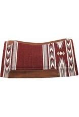 COUNTRY LEGEND RANCH CONTOUR SADDLE PAD, 33" x 38" - Burgundy/Charcola - 273961-43