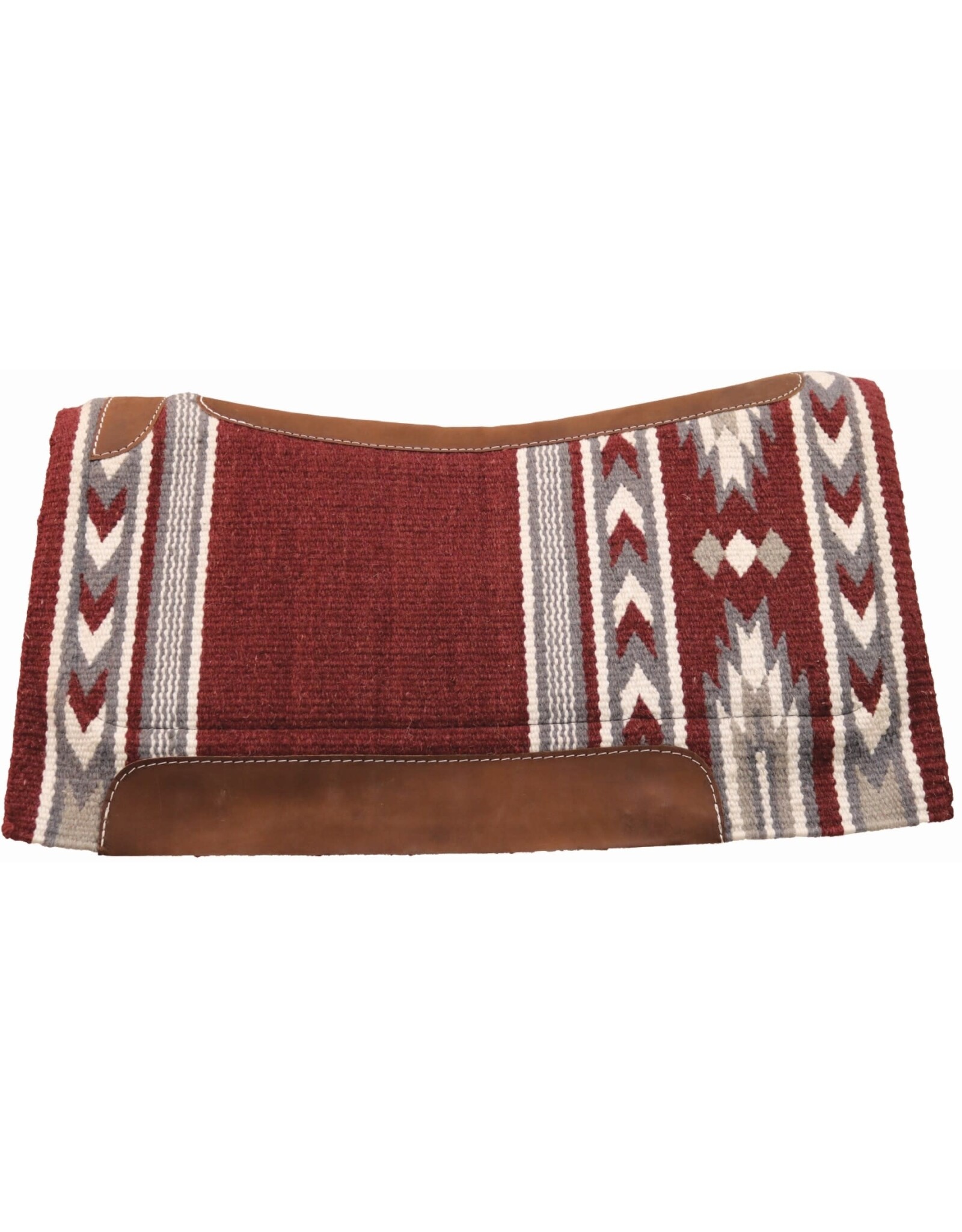 COUNTRY LEGEND RANCH CONTOUR SADDLE PAD, 33" x 38" - Burgundy/Charcola - 273961-43