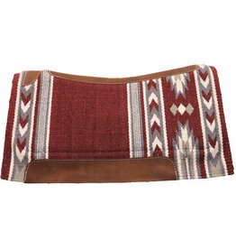 COUNTRY LEGEND RANCH CONTOUR SADDLE PAD, 33" x 38" - Burgundy/Charcola - 273961-43