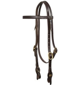 5/8" Browband Double Buckle Quick Change Headstall - 55HDST-38