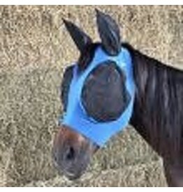 Canadian Horsewear Lycra Bug Eye Fly Mask - Turquoise - Mini