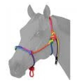 Ger-Ryan Multi-Coloured Miniature Rope Halter - Medium