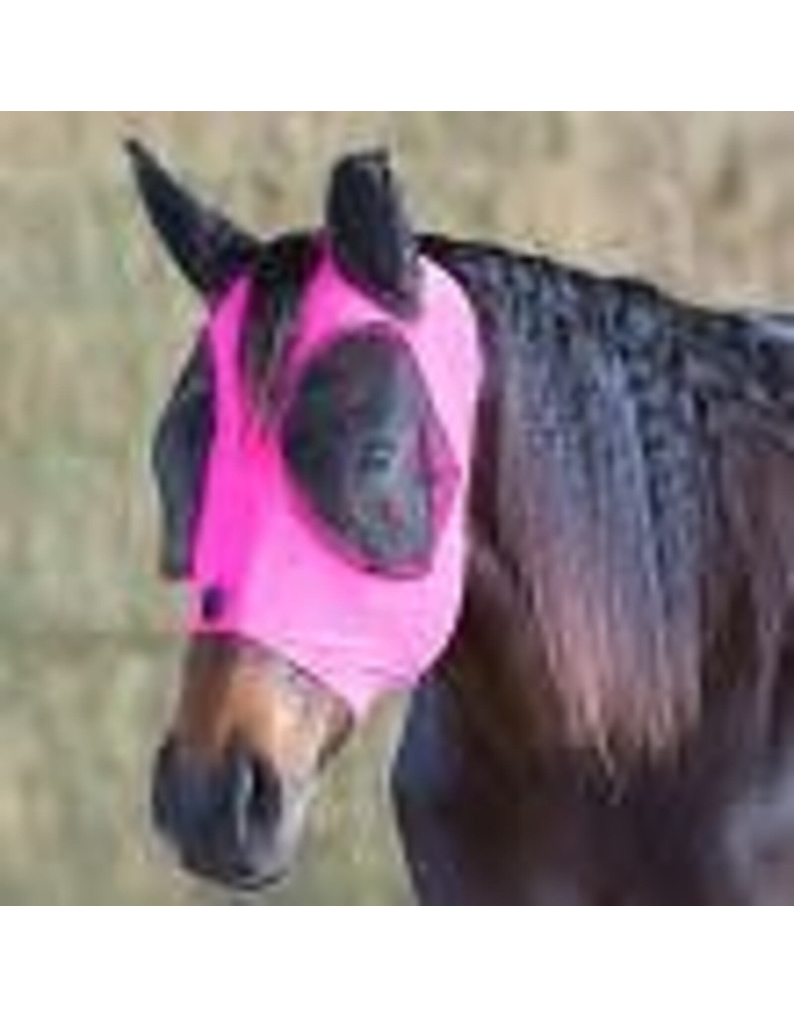 Canadian Horsewear - Lycra Fly Mask with Zipper and Forelock Hole - Fuchia - Large