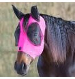 Canadian Horsewear - Lycra Fly Mask with Zipper and Forelock Hole - Fuchia - Large