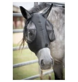 EQUI-SKY LYCRA FLY MASK WITH EARS - Black - 317770-27/M - Medium
