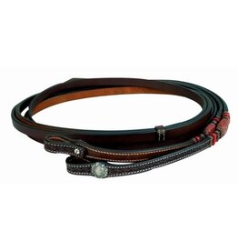 WESTERN RAWHIDE BY JIM TAYLOR PERFORMANCE CHEVRON SERIES 8' SPLIT REINS - 320220