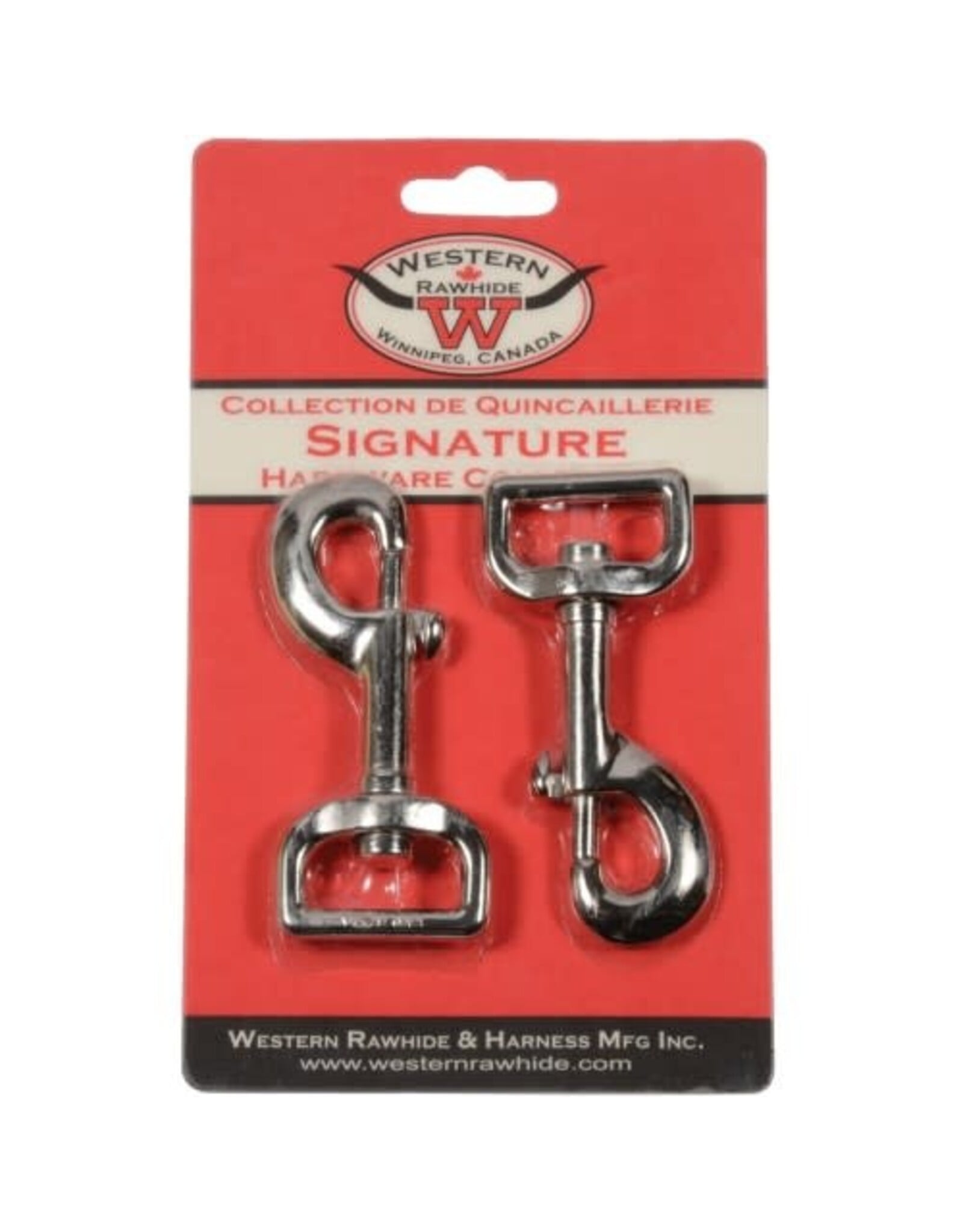 CHROME PLATED ZINC DIECAST BOLT SNAP, 1" - 2 PER CARD - 574605