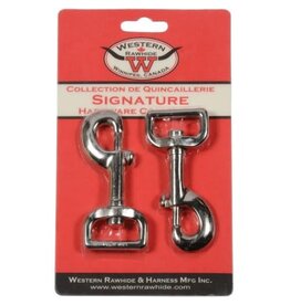 CHROME PLATED ZINC DIECAST BOLT SNAP, 1" - 2 PER CARD - 574605