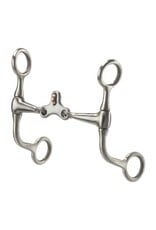 FRANCOIS GAUTHIER BRUSHED STAINLESS STEEL SHORT FLOATING SPOON BIT - 255349 - 5"(127mm) sweet iron 3 piece mouth with copper ring and copper inlays. 5?"(149mm) "C" shanks. Moderate effect.