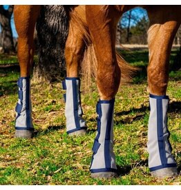 Canadian Horsewear Fly Boots 4pk - Grey - Large - 78212-L (85-910-L)