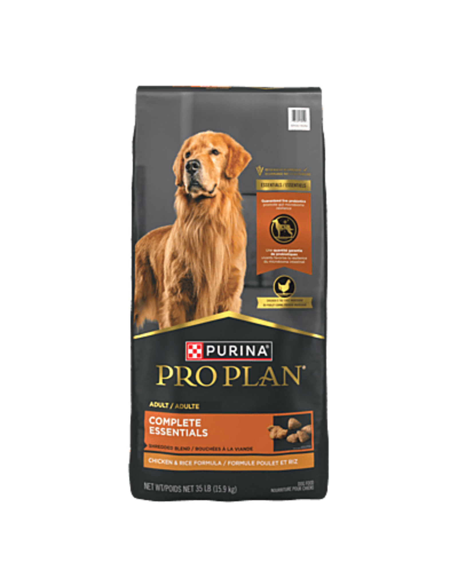 Purina Pro Plan Dog Food - Adult - Shredded Chicken and Rice - 35lb