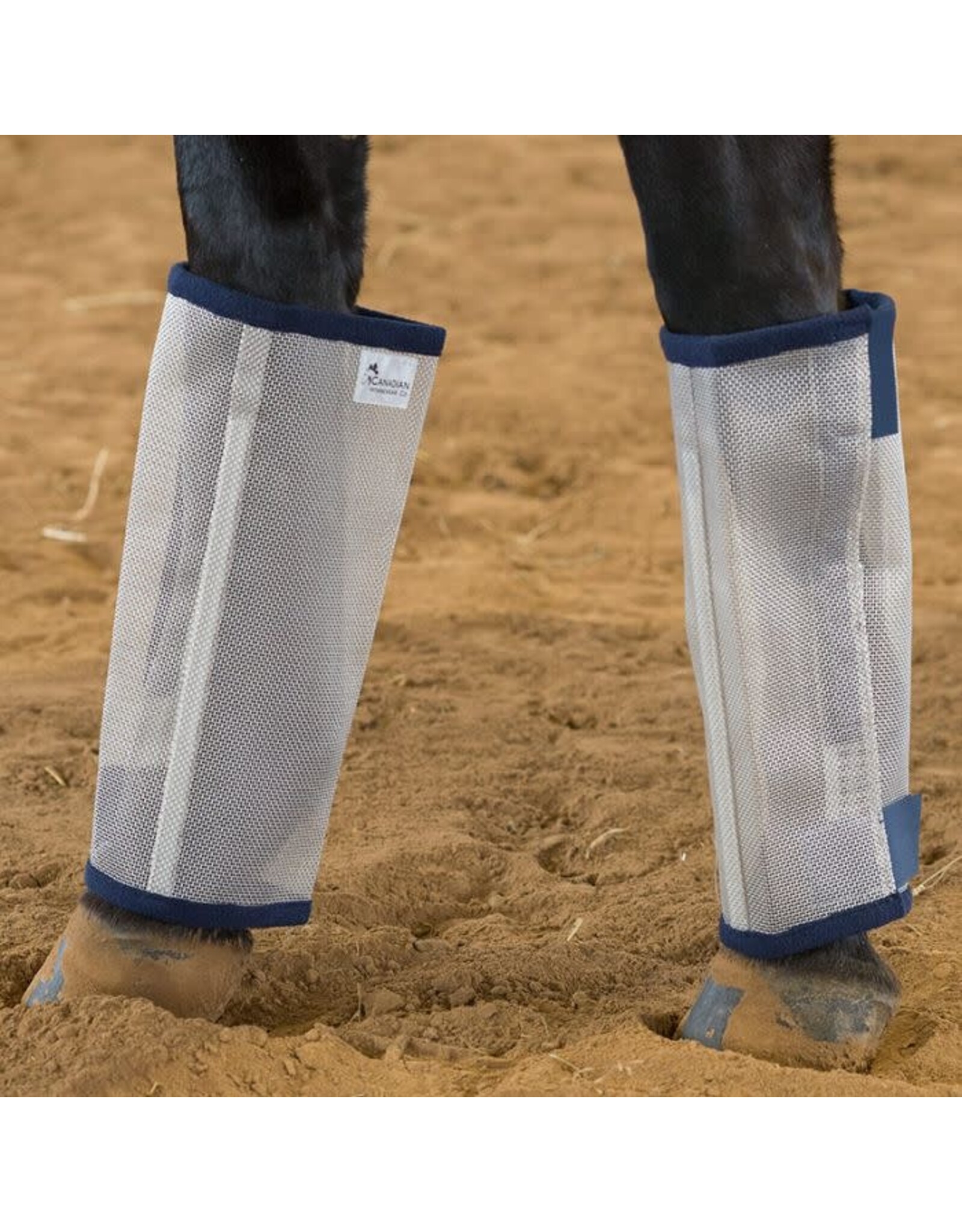 Canadian Horsewear Fly Boots 4pk - Grey - Small - 78212-XS