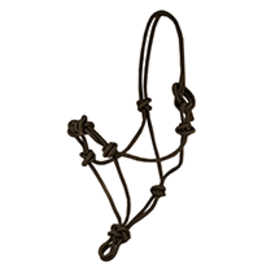 Knotted Nose Rope Halter - 16-118-BK