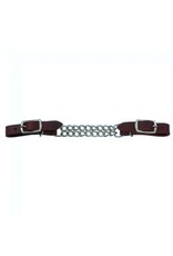Dale Rodrigez Double Chain Leather Curb Strap - Dark Brown - 3255-DB