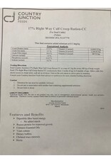 17% Right Way Calf Creep Ration EO Pellet - B630008B - 2wks to 6mo