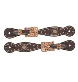 Western Outlaw Ladies Spur Straps, Havana - 30204-53-16