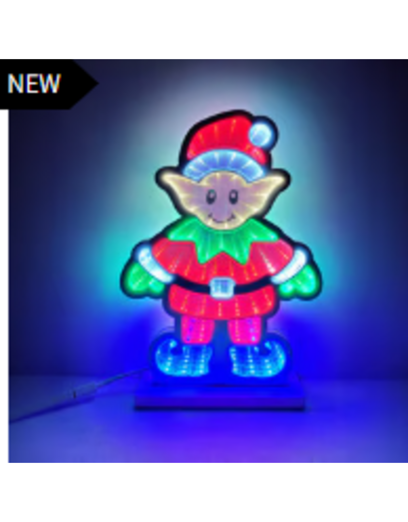 CHRISTMAS!!! Infinity Light ELF 9" x 12" - 9" x 12"