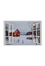 CHRISTMAS !!! Canvas Wall Art - Farm/Barn w/Timer