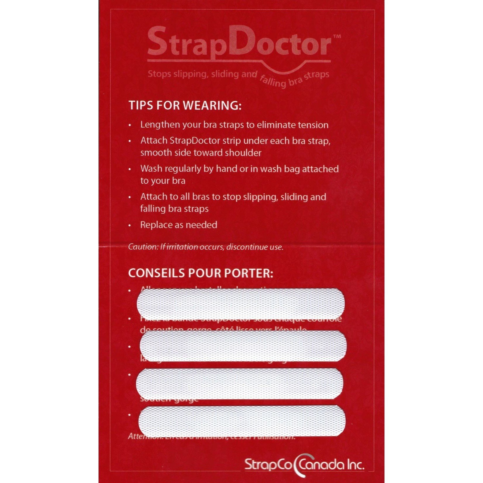 StrapDoctor - Non Slip Bra Strap Strips