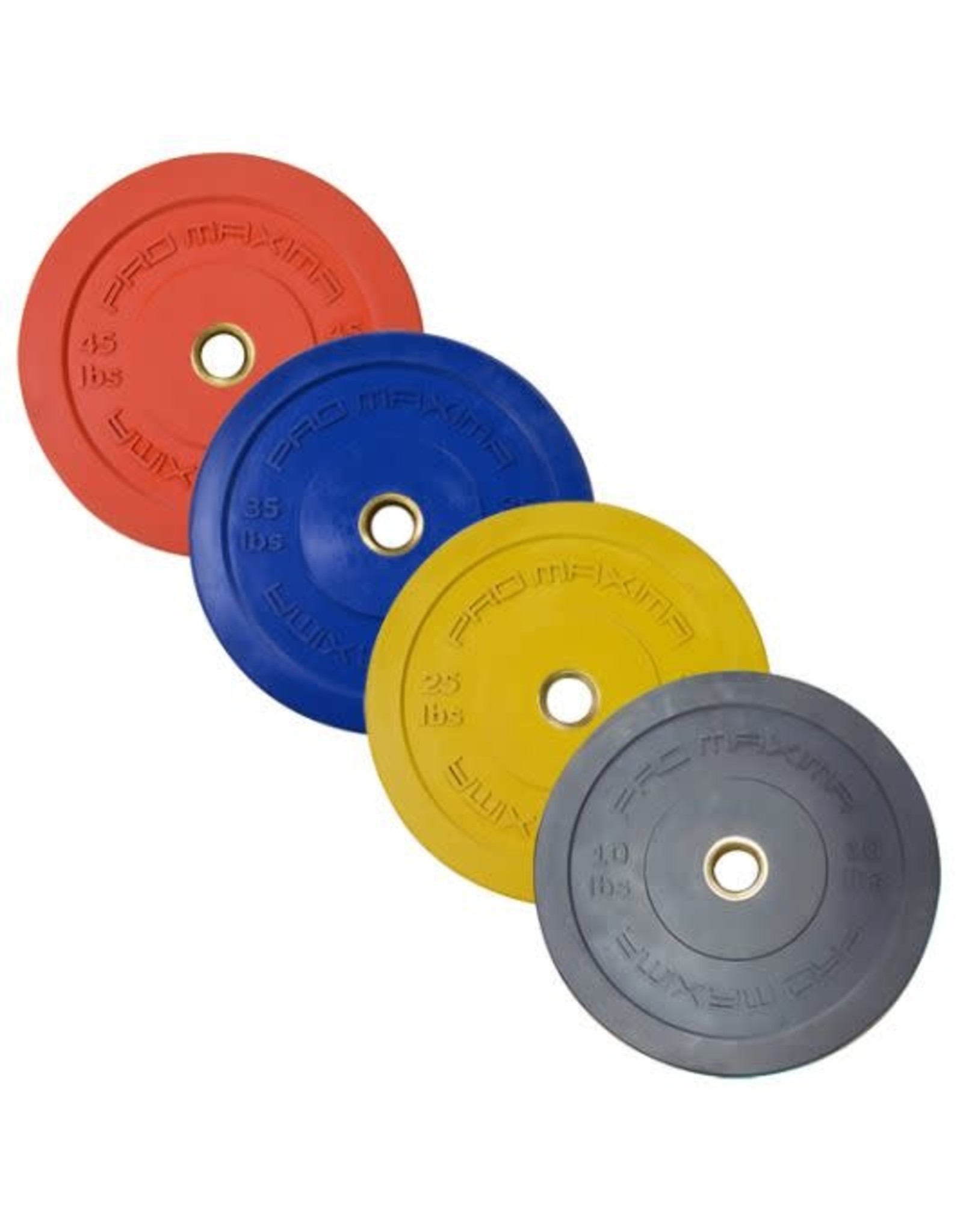 PROMAXIMA PROMAXIMA Rubber Olympic Bumper Plates Color Coded