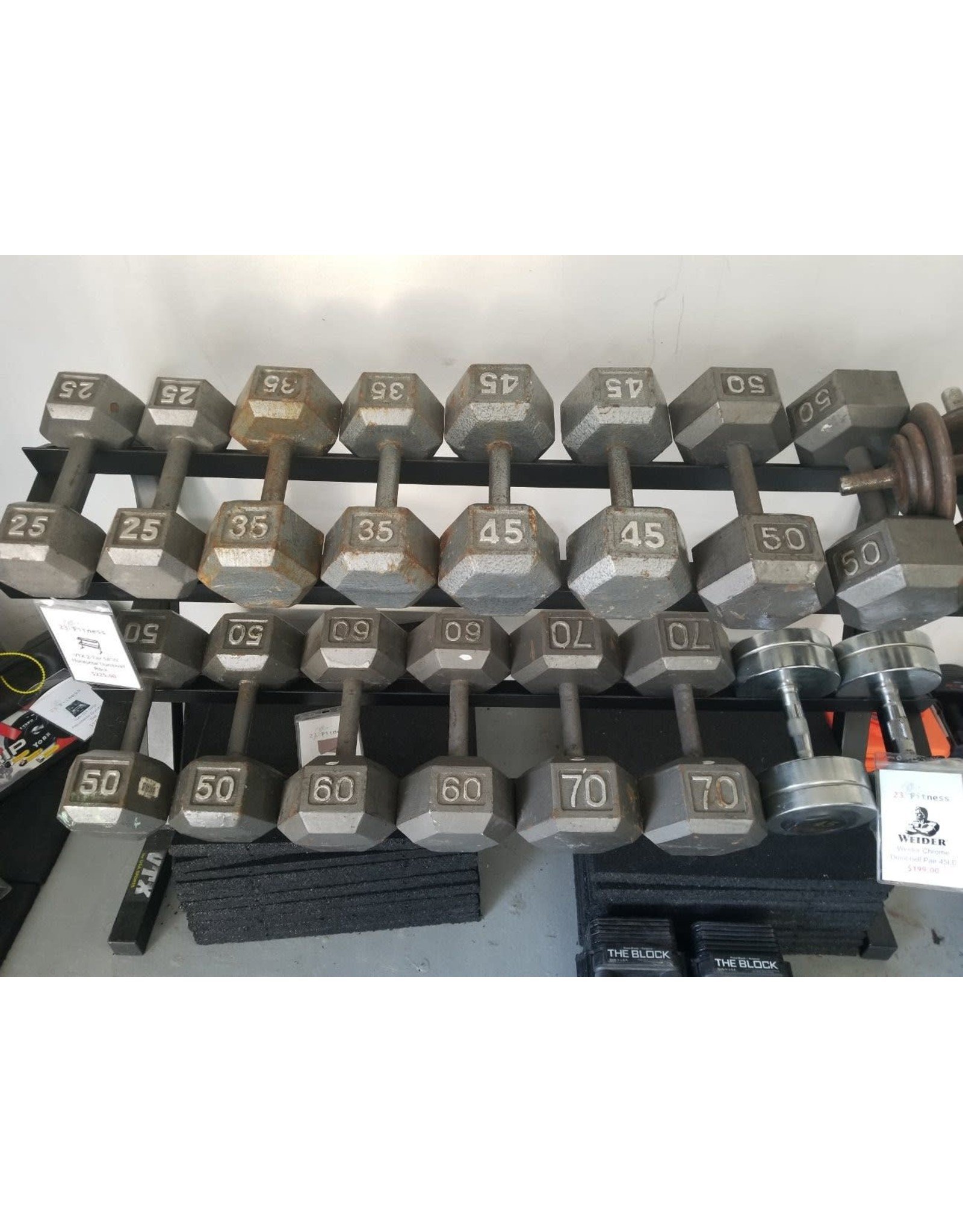 Misc Steel Hex Dumbbells