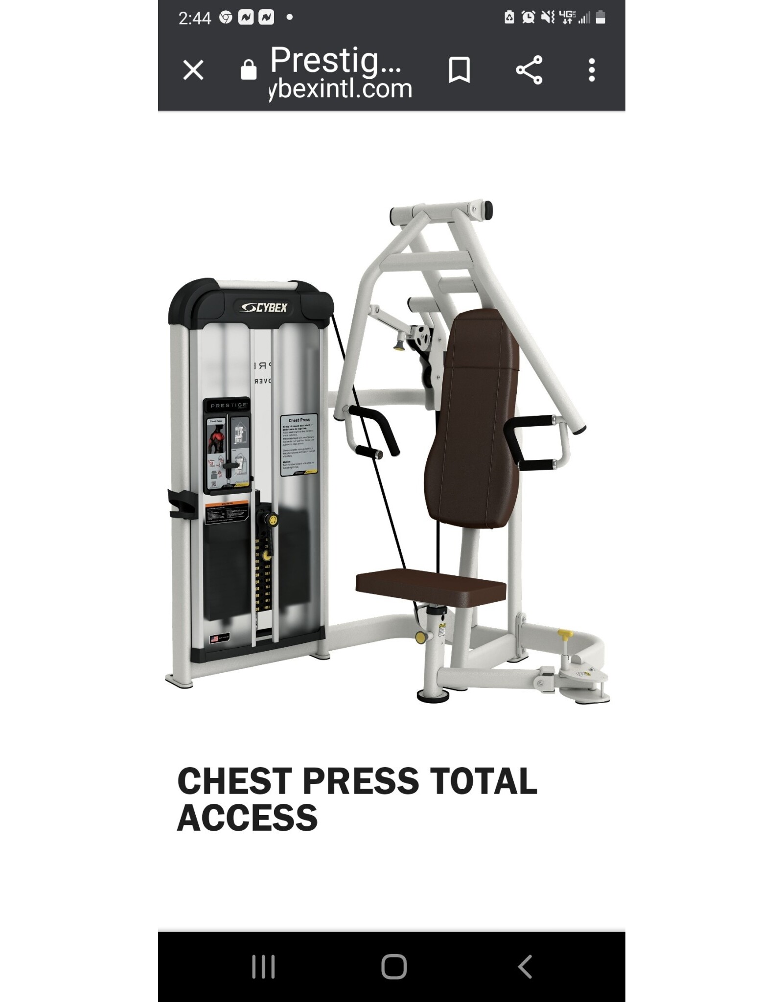 CYBEX TOTAL ACCESS CHEST PRESS