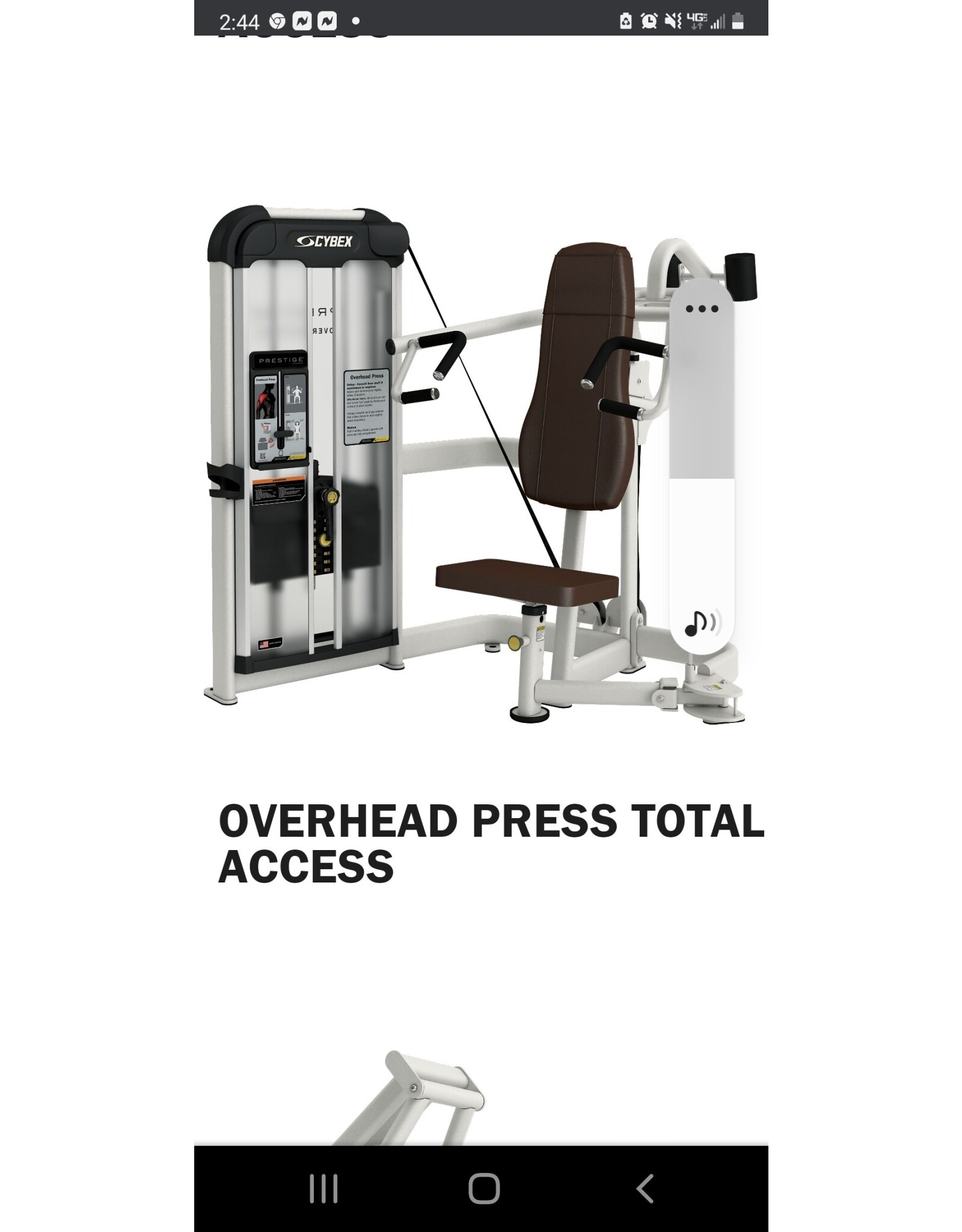 CYBEX TOTAL ACCESS OVER HEAD PRESS