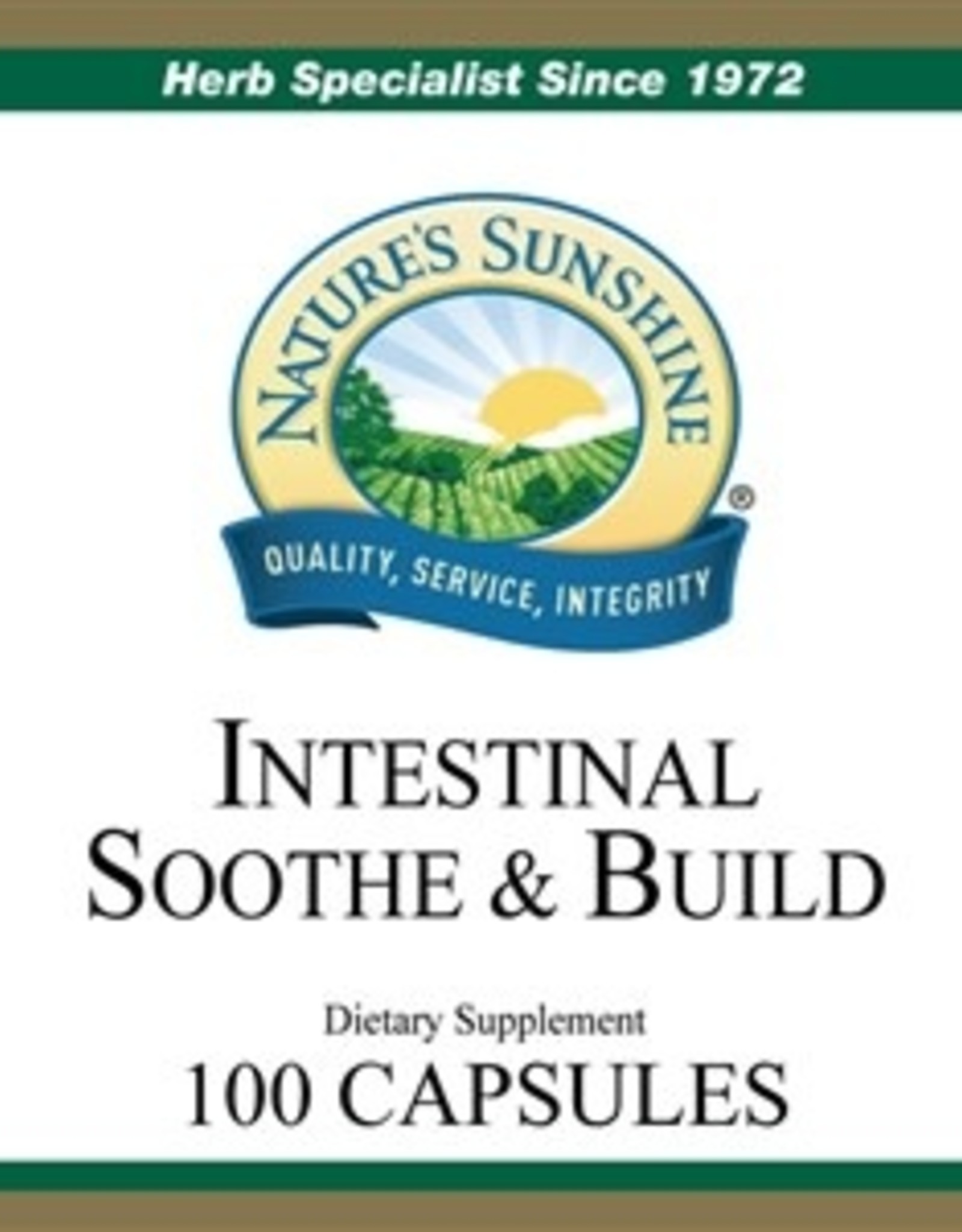 Nature's Sunshine Intestinal Soothe  & Build (100 caps)