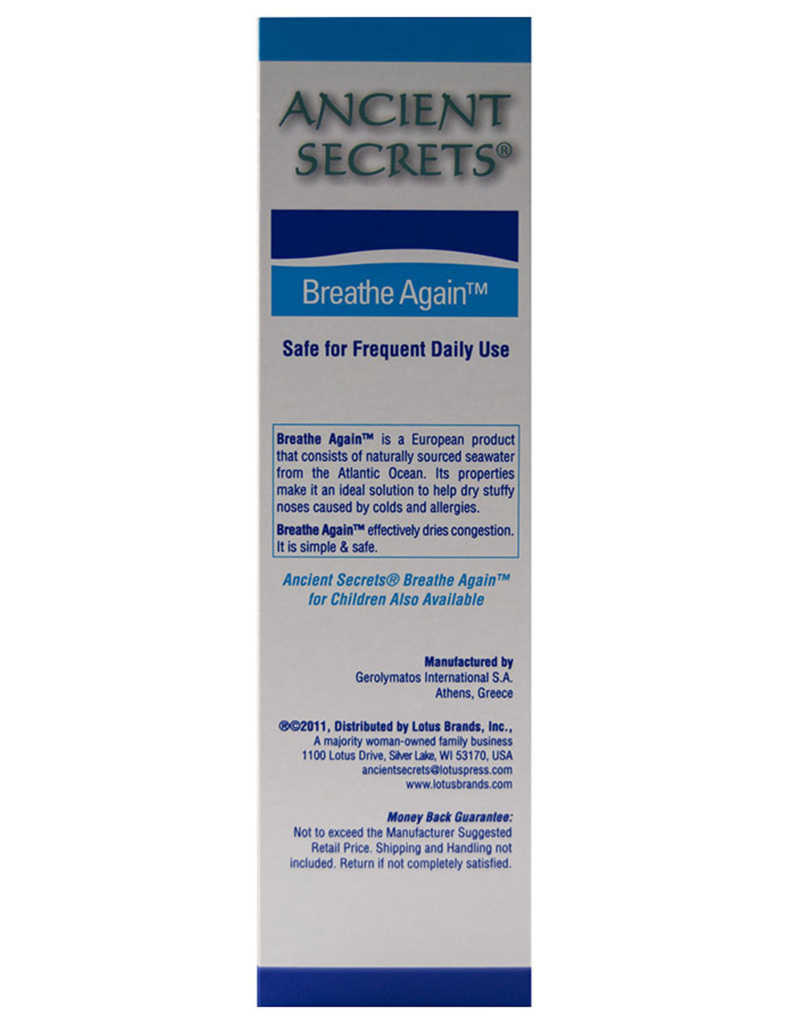 Ancient Secrets Ancient Secrets Hypertonic Nasal Spray