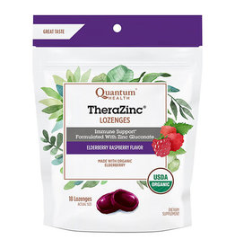 Quantum Health TheraZinc Elderberry Raspberry Lozenges