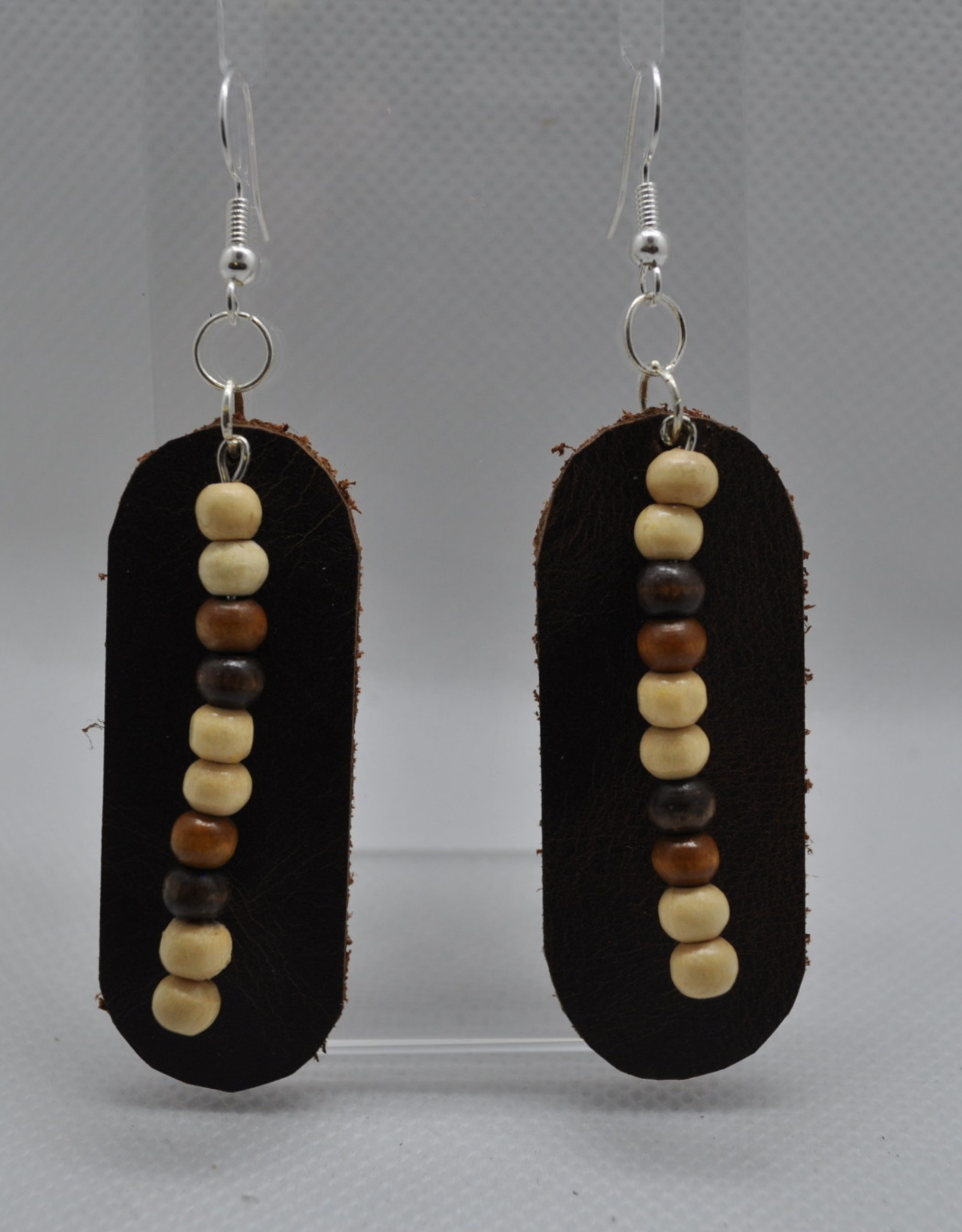 ECLectic Designs Brown Oval with Beads